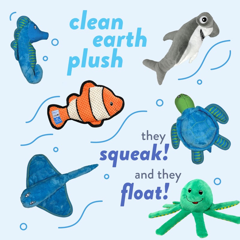 Spunky Pup Clean Earth Plush Lobster | Made from 100% Recycled Water Bottles | Small - Image 5